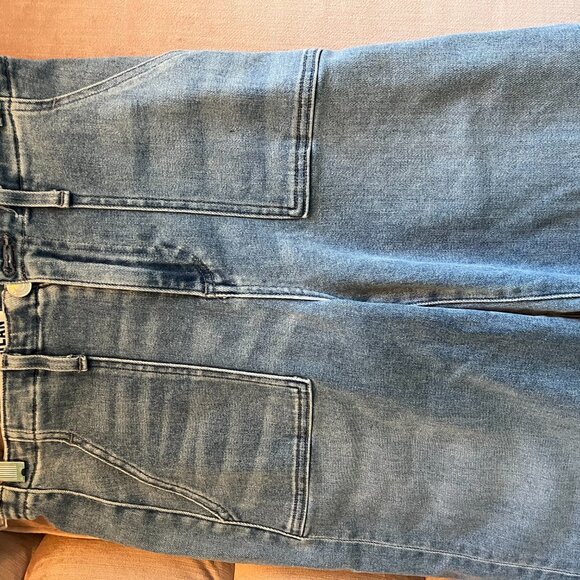 Le Jean Utility Trouser in Salt (light blue) Sz 25 - Picture 3 of 4